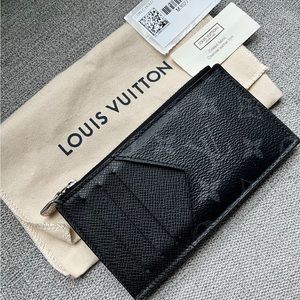 Authentic Louis Vuitton coin card holder- black